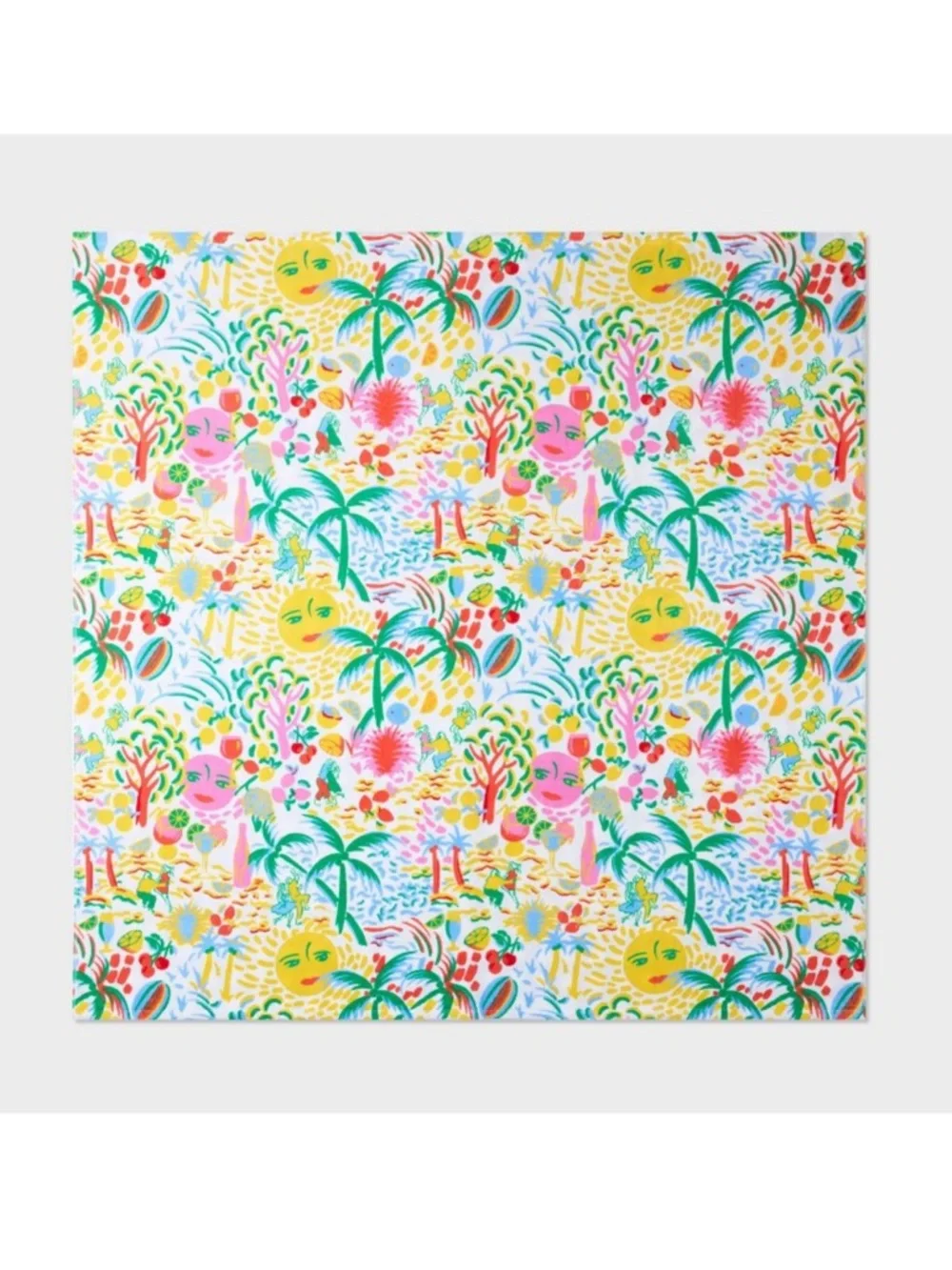 ROLLER RABBIT NEW Vacation Reversible Two Person Beach Towel -Yellow/Green